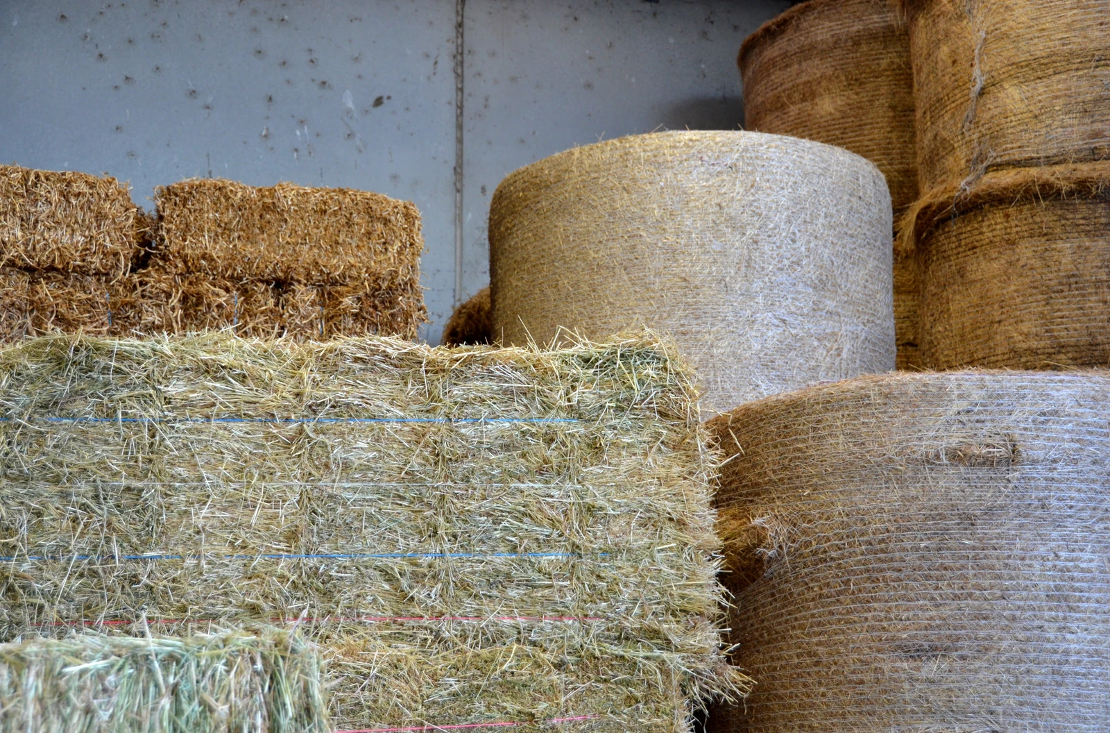Hay Shed and Round Bales